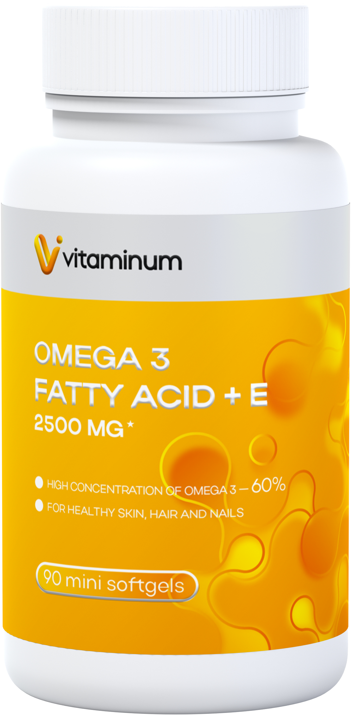  Vitaminum ОМЕГА 3 60% + витамин Е (2500 MG*) 90 капсул 700 мг   в Салавате